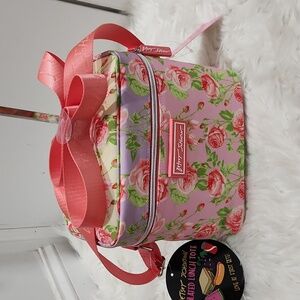 🔹️Betsey Johnson🔹️ Pink Multi 6 Pack Cooler Lunch Tote Floral Bag